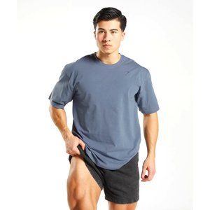 Gymshark Evening Blue Men's Power T-Shirt, Oversized | S